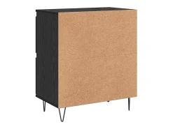 Tableros Lateral 3 piezas Roble negro 180 x 35 x 70 cm
