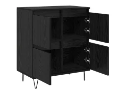 Tableros Lateral 2 piezas Roble negro 120 x 35 x 70 cm