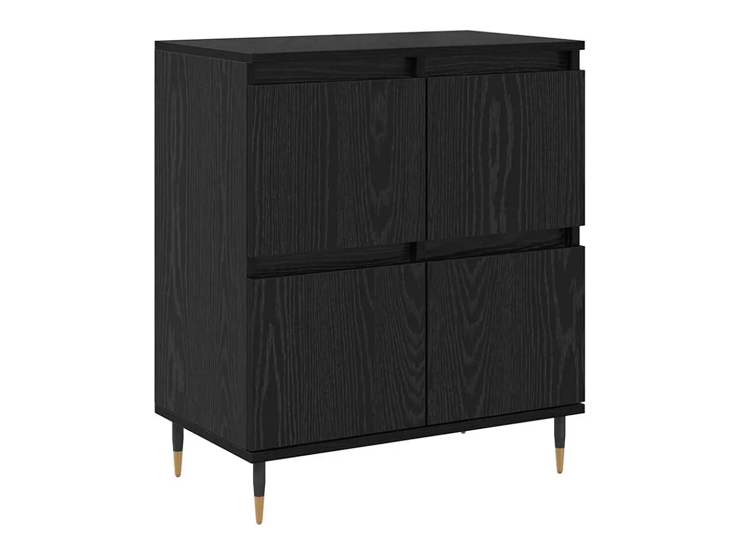 Tableros Lateral 2 piezas Roble negro 120 x 35 x 70 cm