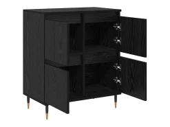 Tableros Lateral 2 piezas Roble negro 120 x 35 x 70 cm