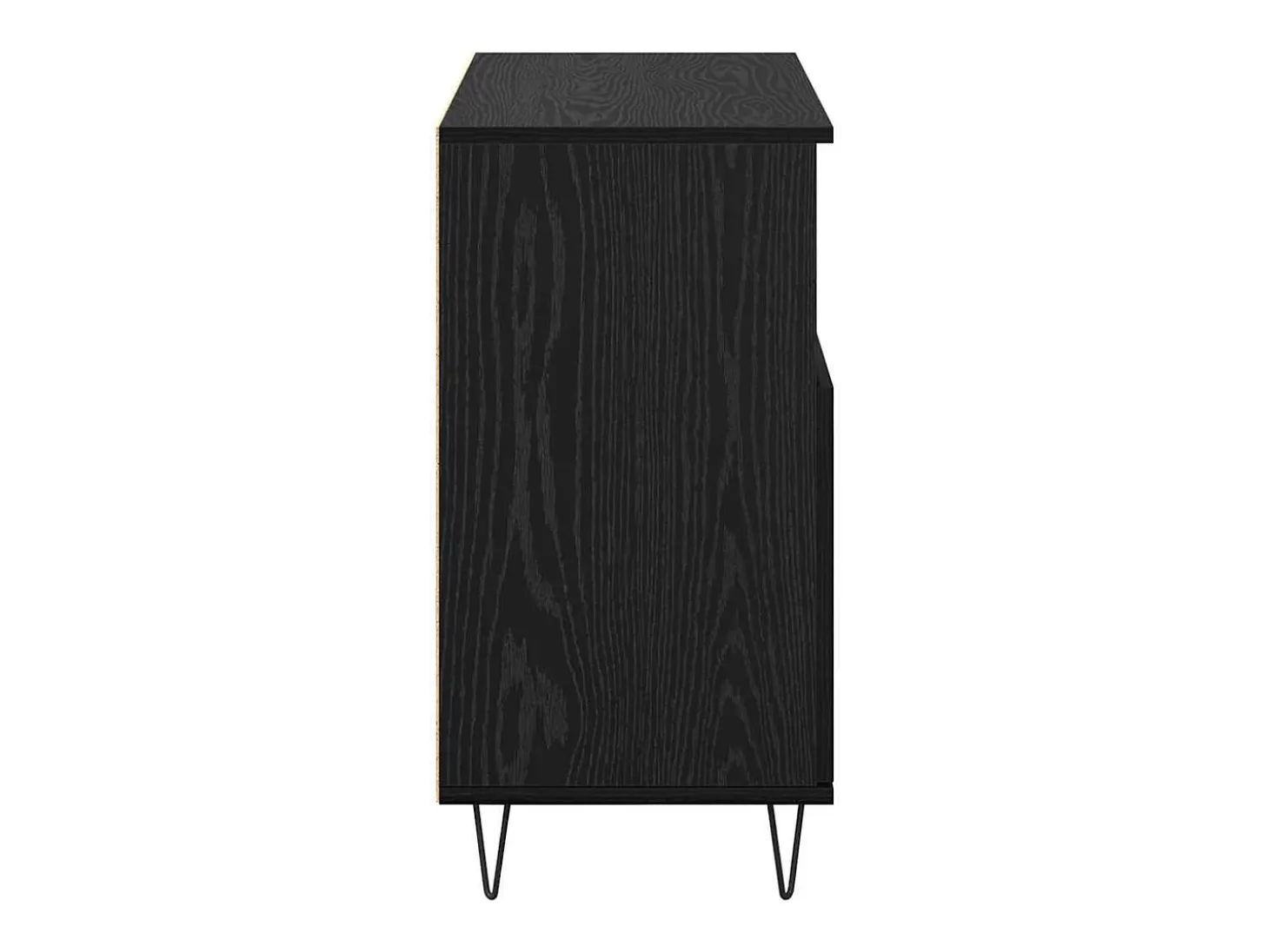 Tableros Lateral 3 piezas Roble negro 180 x 35 x 70 cm