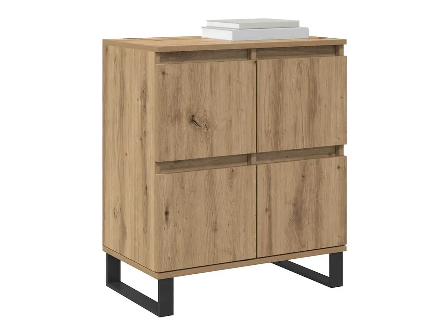 Tableros Lateral 2 piezas Roble artisan 120 x 35 x 70 cm