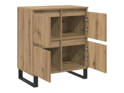 Tableros Lateral 2 piezas Roble artisan 120 x 35 x 70 cm