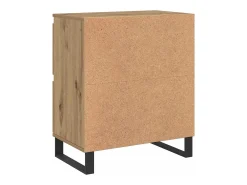 Tableros Lateral 2 piezas Roble artisan 120 x 35 x 70 cm