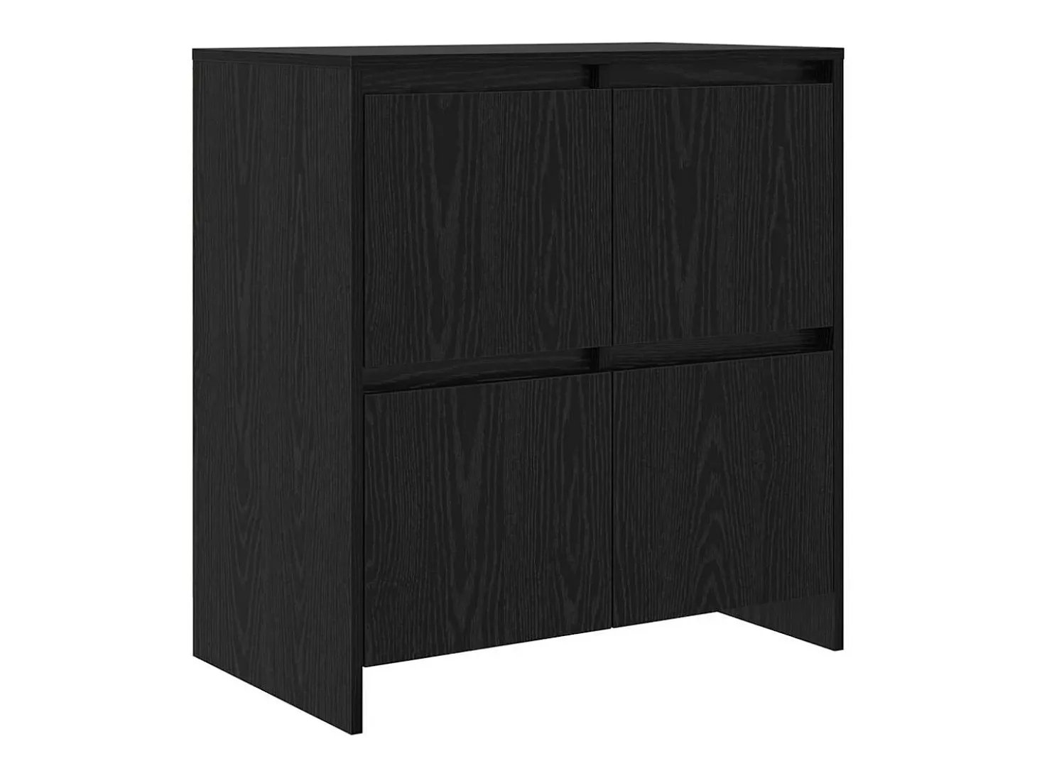 Tableros Lateral 2 piezas Roble negro 70 x 41 x 75 cm