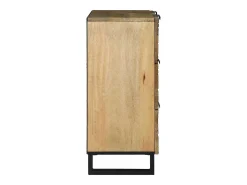 Tableros Lateral con cajón 2 piezas Marrón 60 x 33.5 x 75 cm