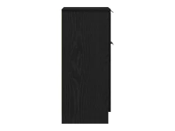 Tableros Lateral con cajón 2 piezas Roble negro 30 x 30 x 70 cm