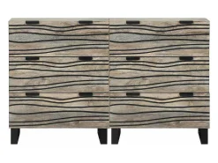 Tableros Lateral con cajón 2 piezas 60 x 33.5 x 75 cm
