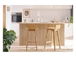 Taburete / silla de bar diseño madera natural escandinavo BALTIK