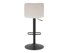 Taburete alto de bar blanco, 43 x 49,5 x 85,5-107 cm (asiento: 61-82,5 cm)