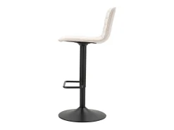 Taburete alto de bar blanco, 43 x 49,5 x 85,5-107 cm (asiento: 61-82,5 cm)