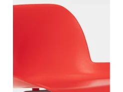 Taburete alto moderno Eiffel para bar y cocina diseño escandinavo Burj d65 - Rojo