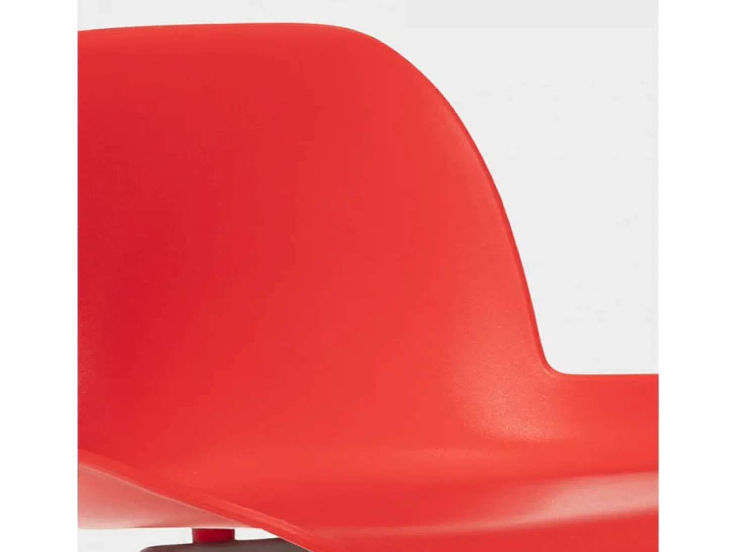 Taburete alto moderno Eiffel para bar y cocina diseño escandinavo Burj d65 - Rojo