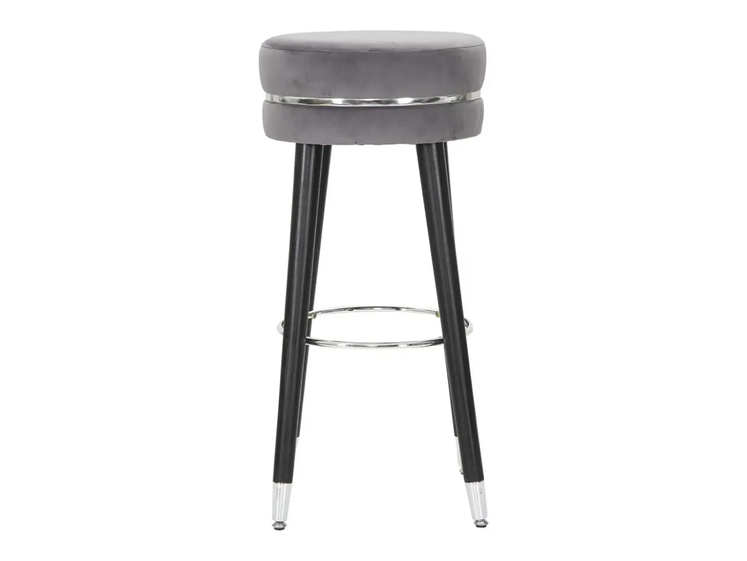 Taburete Alto VKH436, Gris, 35x35x74 cm, Kendra Home