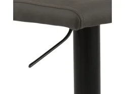 Taburete Avanja función giratoria y cartucho de gas color gris.