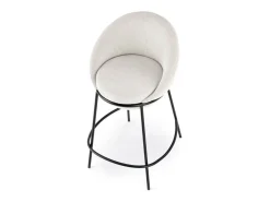 Taburete de bar Armand de tela beige