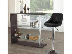 Taburete de bar cocina alto fijo giratorio ajustable respaldo Philadelphia - Verde