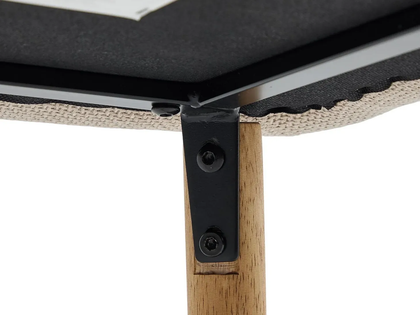 Taburete de Bar con Respaldo y Reposabrazos - Pies en Roble, Asiento de Lino - Altura Fija 75 cm - Ideal para Mostrador, Isla de Cocina, Barra