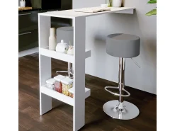Taburete de bar conjunto de 2 gris 33x33x92