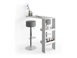 Taburete de bar conjunto de 2 gris 33x33x92