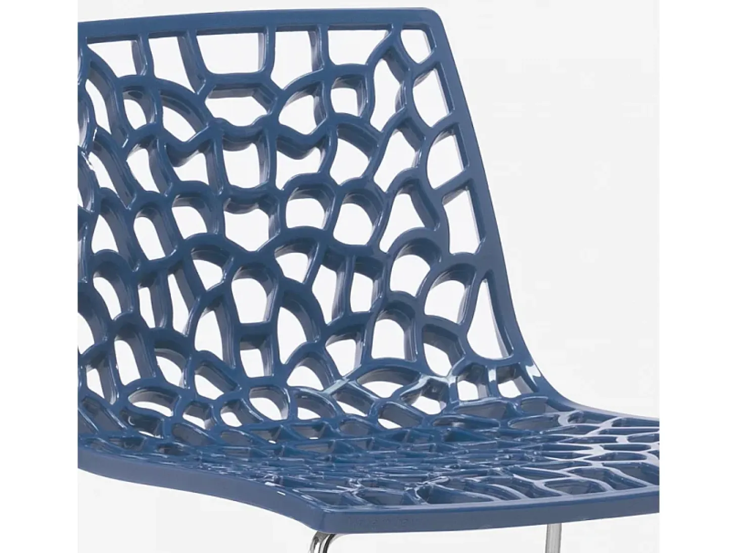 Taburete de bar de diseño Grand Soleil 64cm Mini Spider - Azul Marino