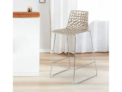 Taburete de bar de diseño Grand Soleil 64cm Mini Spider - Beige