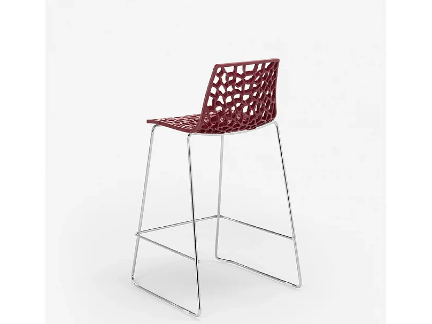 Taburete de bar de diseño Grand Soleil 64cm Mini Spider - Bordeaux