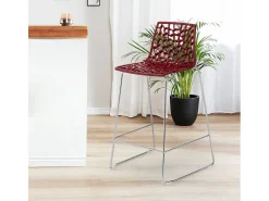 Taburete de bar de diseño Grand Soleil 64cm Mini Spider - Bordeaux