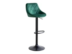 Taburete de bar de terciopelo verde ROBIN