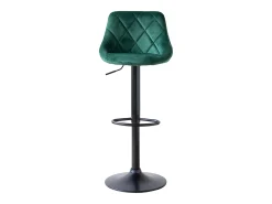 Taburete de bar de terciopelo verde ROBIN