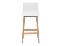 Taburete de bar diseño madera y blanco 75cm lote de 2 NEW SURF