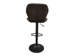 Taburete de bar estilo vintage en color marrón oscuro. Colección MABEL