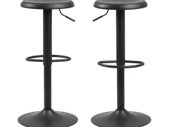 Taburete de bar Finurly negro.