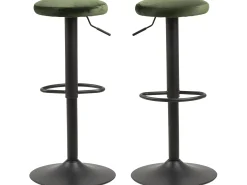 Taburete de bar Finurly verde.