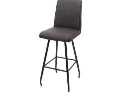 Taburete de bar giratorio MCW-H72, gris-marrón