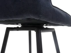 Taburete de bar giratorio MCW-H72, gris oscuro