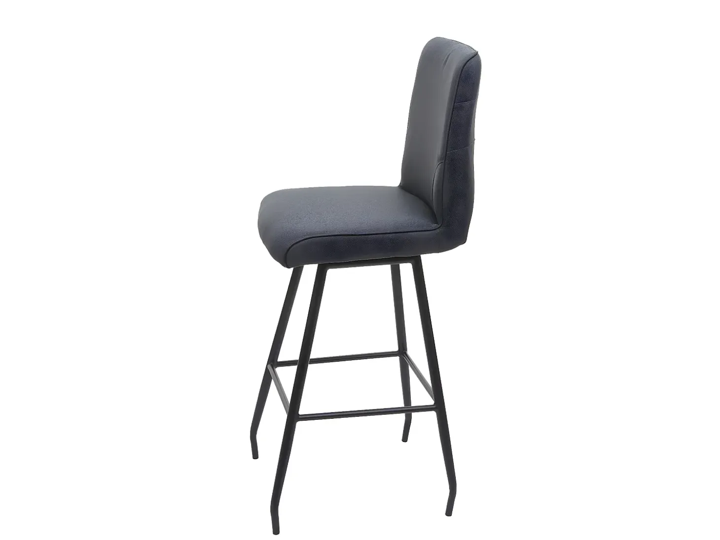 Taburete de bar giratorio MCW-H72, gris oscuro