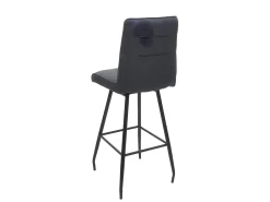 Taburete de bar giratorio MCW-H72, gris oscuro