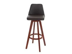 Taburete de bar giratorio MCW-C43, marrón
