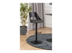 Taburete de bar Lucy tela gris.