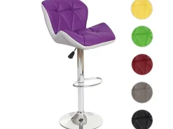 Taburete de bar MCW-A92, púrpura