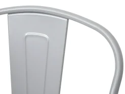 Taburete de bar MCW-A73 incl. asiento de madera, gris