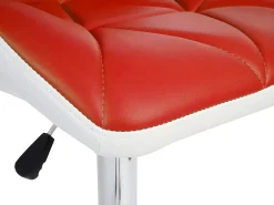 Taburete de bar MCW-A92 (set de 2), rojo