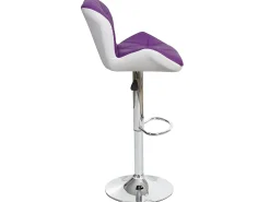 Taburete de bar MCW-A92 (set de 2), morado