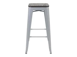 Taburete de bar MCW-A73 (set de 2), gris