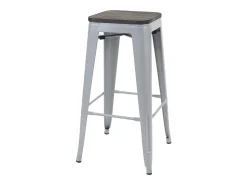 Taburete de bar MCW-A73 (set de 2), gris