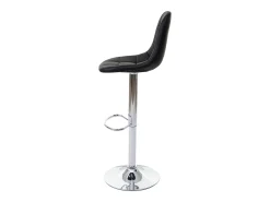 Taburete de bar MCW-A67 (set de 2), negro, polipiel