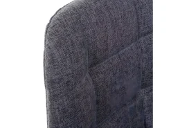 Taburete de bar MCW-A67 (set de 2), gris, textil