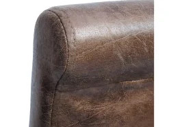 Taburete de bar MCW-C33, imitación de ante, patas oscuras, tela/textil