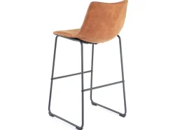 Taburete de bar MCW-D70 (juego de 2), vintage imitación ante